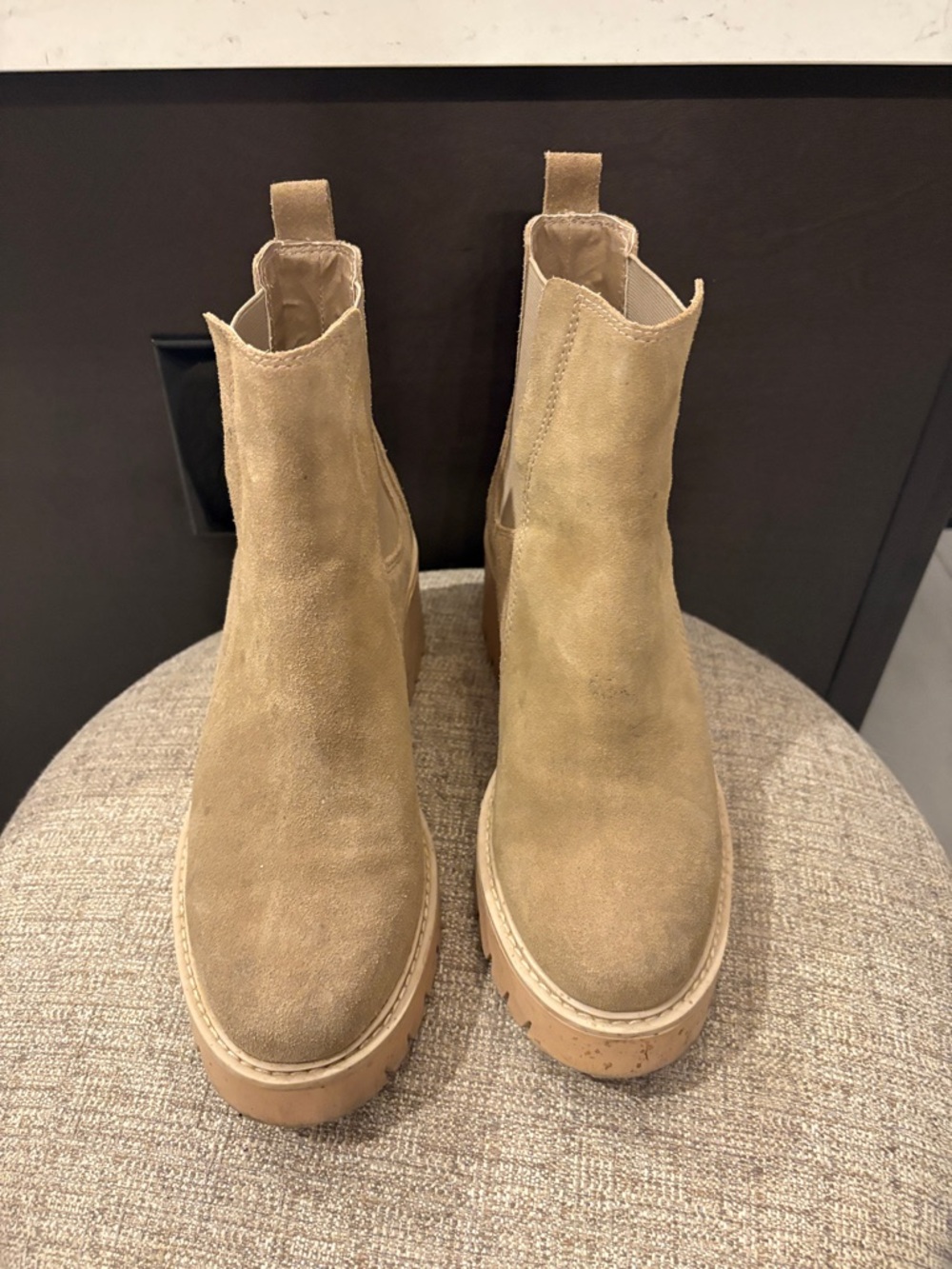 women’s Chukka Suede Ankle Boots in Tan